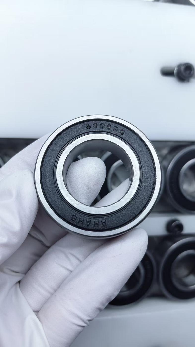 Deep groove ball bearing with engraved model marking